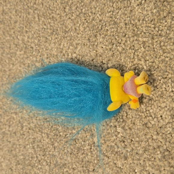 Blue-Haired Mini Troll Doll - Picture 2 of 4